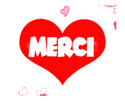 gif animé merci coeur